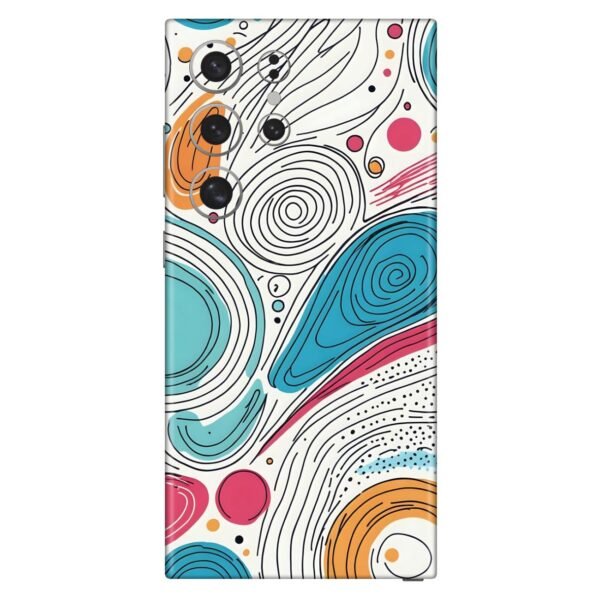 Doodle Delight Abstract Pattern Mobile Skin