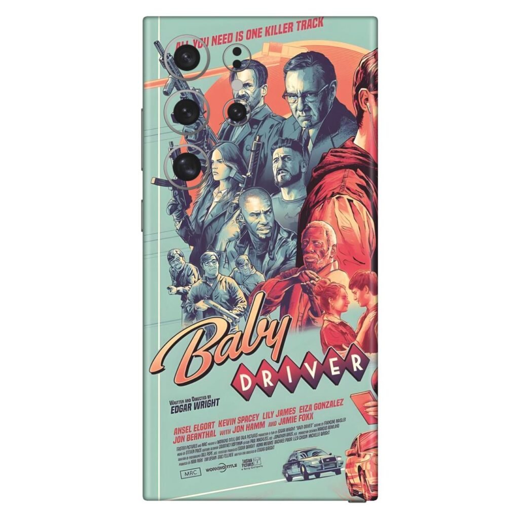 Baby Driver Movie Poster Mobile Skin
