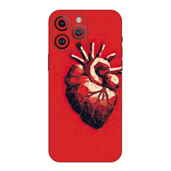 Geometric Heart Red