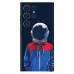 Retro Astronaut Cartoon Mobile Skin