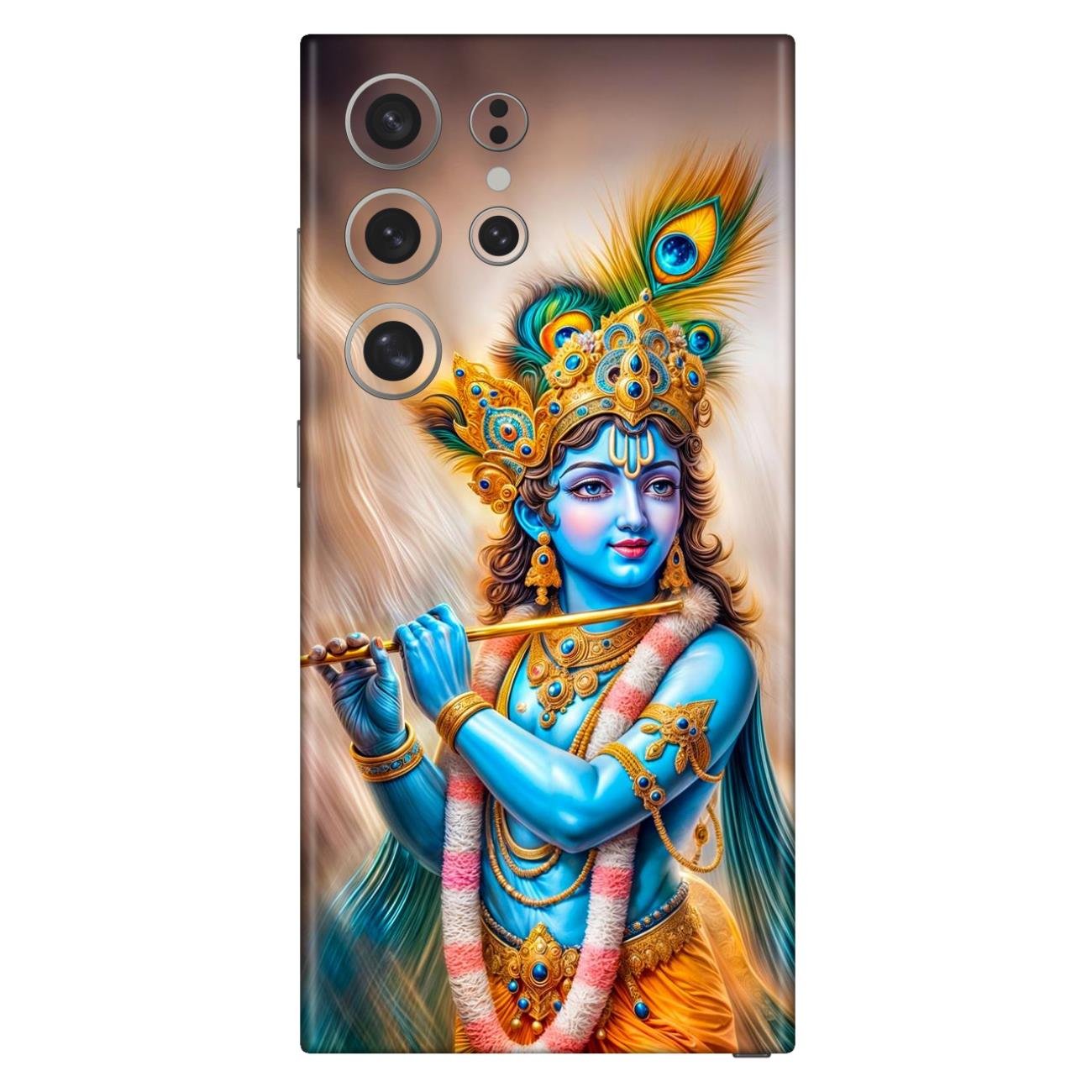 GD0724A101.jpg Lord Krishna Mobile Skin - Image 1
