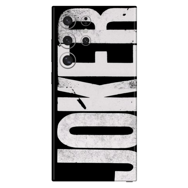 Joker Distressed Black and White