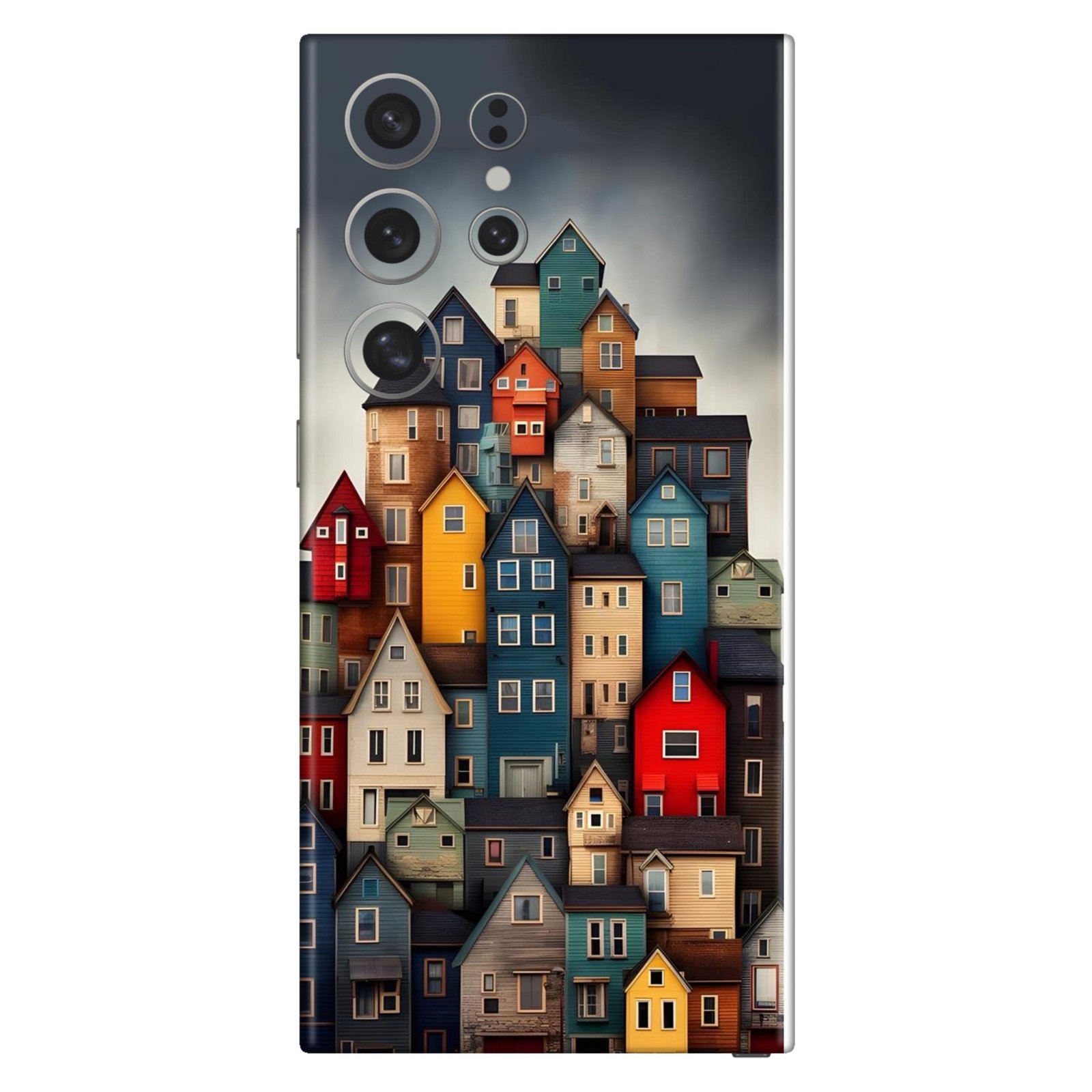 GD0524A027 Colorful Stacked Houses