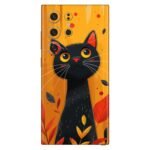 Black Cat Autumnal Art