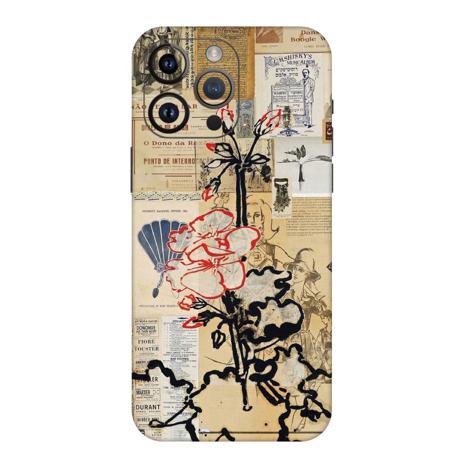 GD0524A109 Vintage Collage Floral