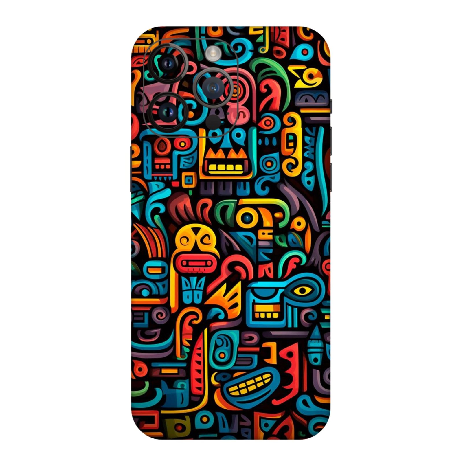 GD0524A176 Vibrant Tribal Abstract
